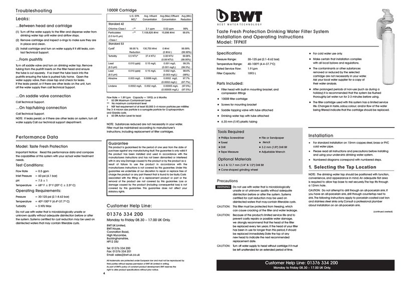 BWT TFPKIT User manual