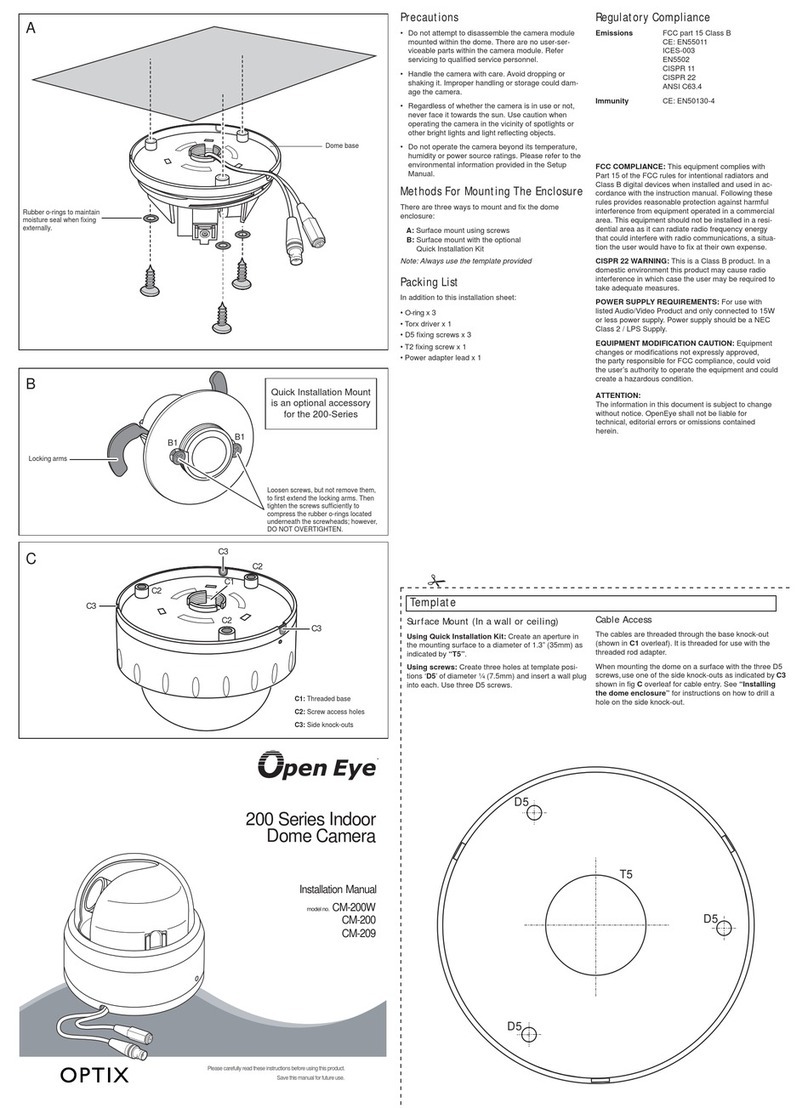OpenEye CM-200W User manual