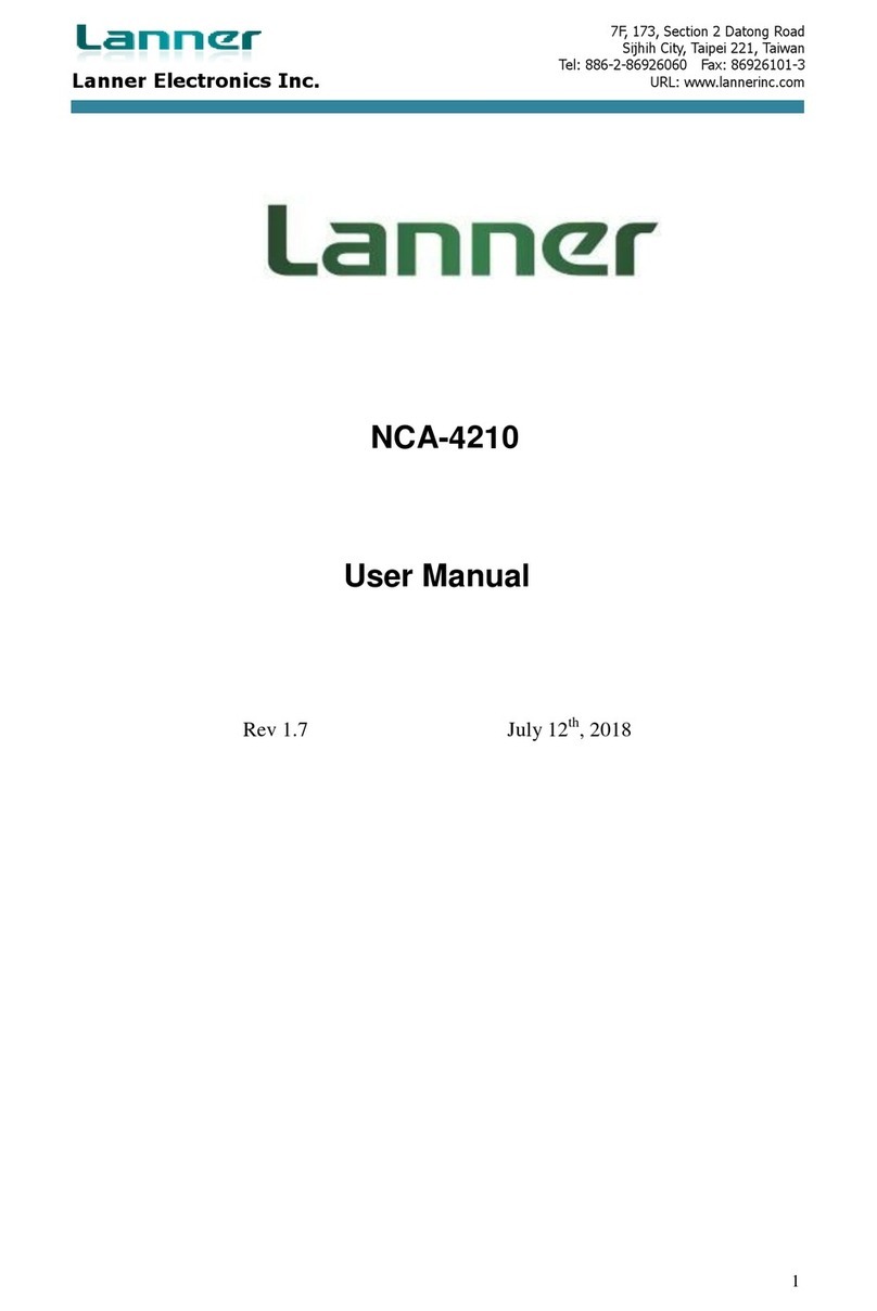 Lanner electronics NCA-4210 user manual Lanner electronics NCA-4210 user manual