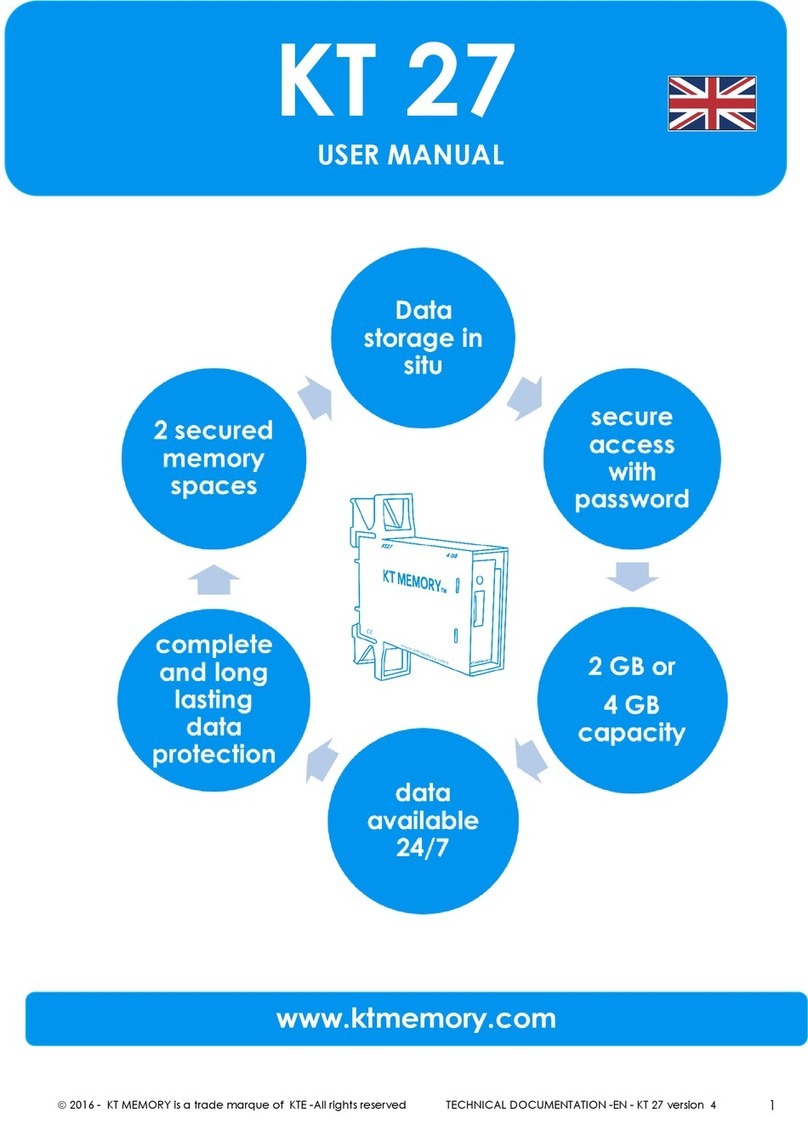 KT Memory KT 27 user manual