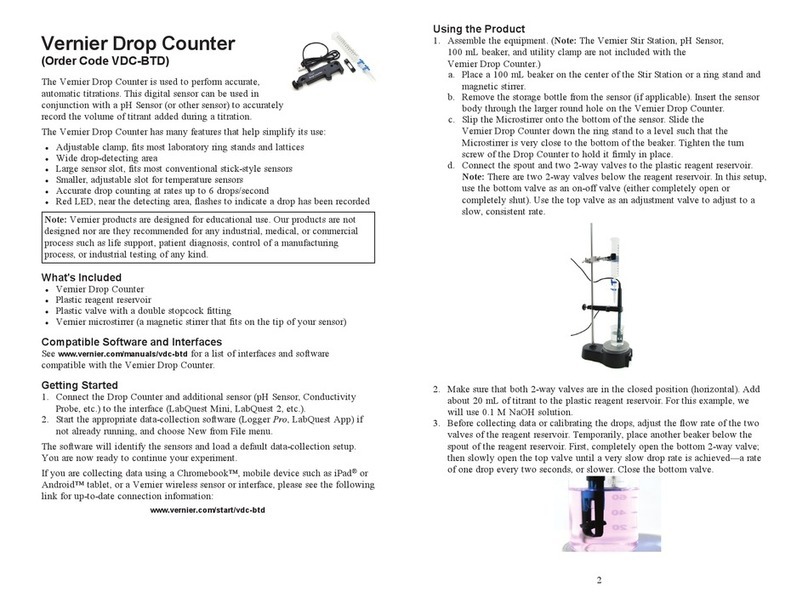 Vernier Drop Counter User manual