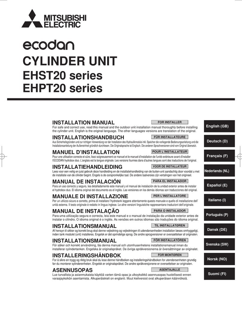 Mitsubishi Ecodan installation manual