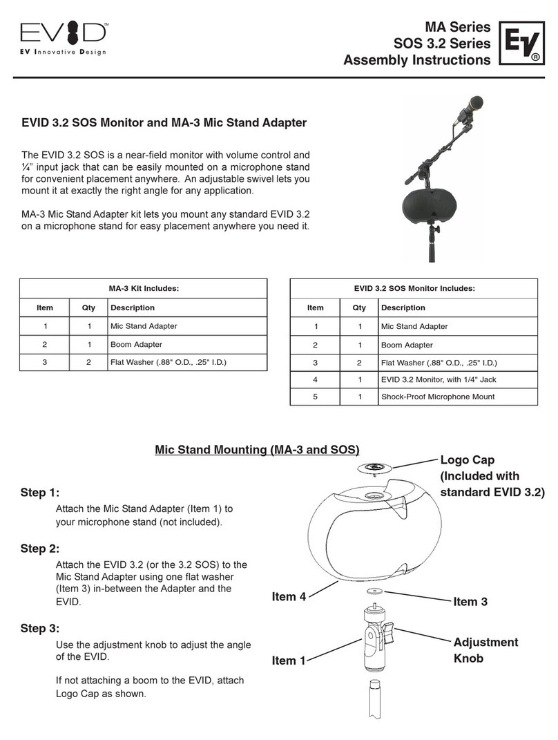 Electro-Voice EVID MA-3 User manual