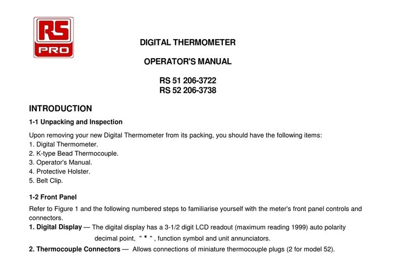 RS PRO RS 51 206-3722 Operator's manual
