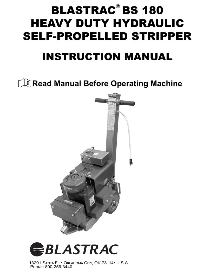Blastrac BS 180 instruction manual