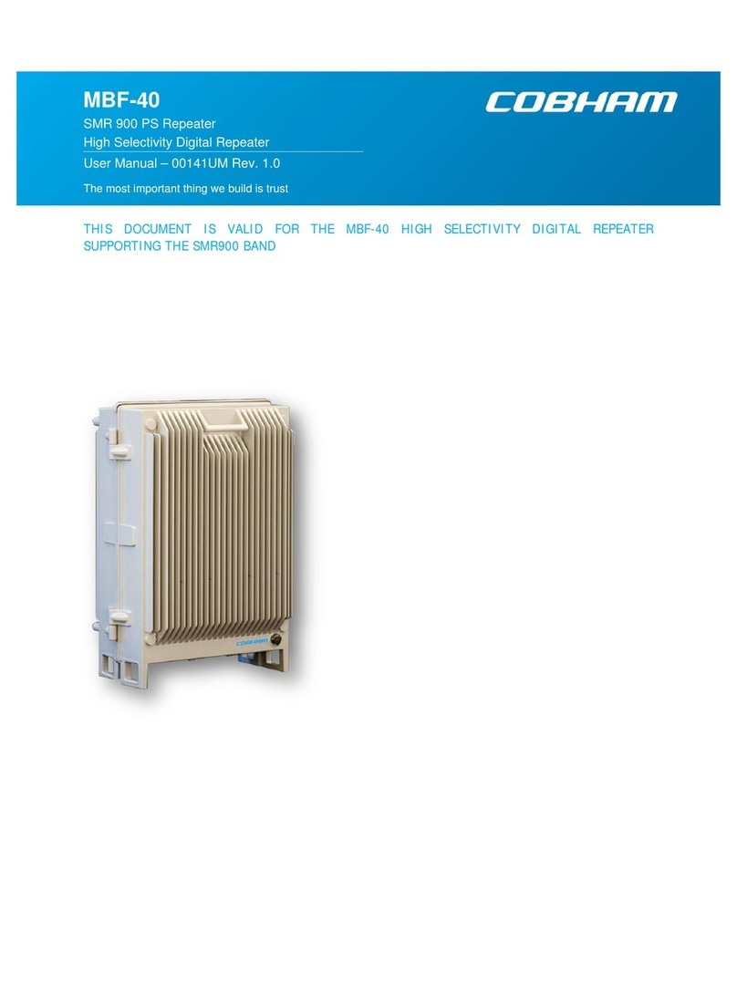 COBHAM MBF-40 Americas User manual