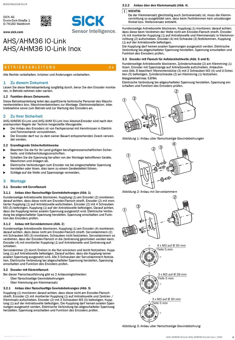 SICK AHS36 IO-Link User manual