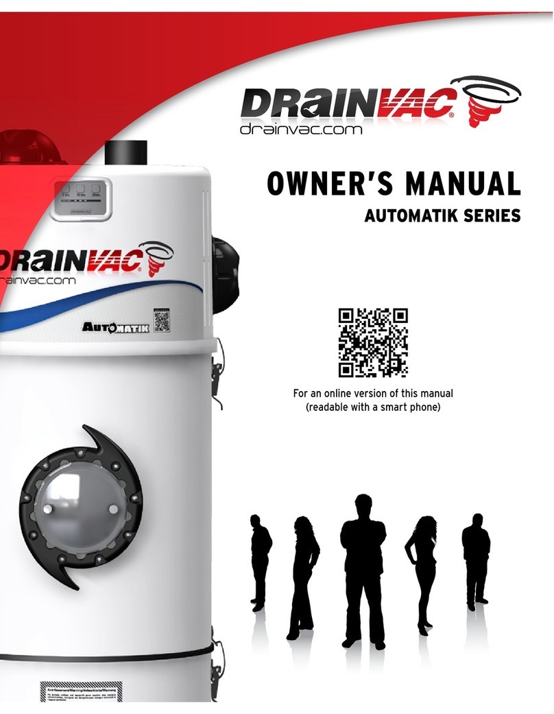 Drainvac DV1A150 owner's manual