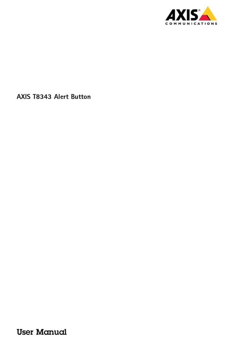 Axis T8343 User manual