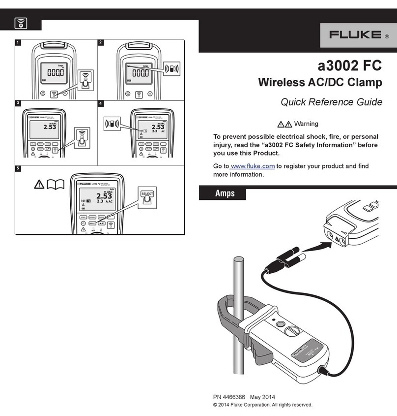 Fluke a3002 FC User manual