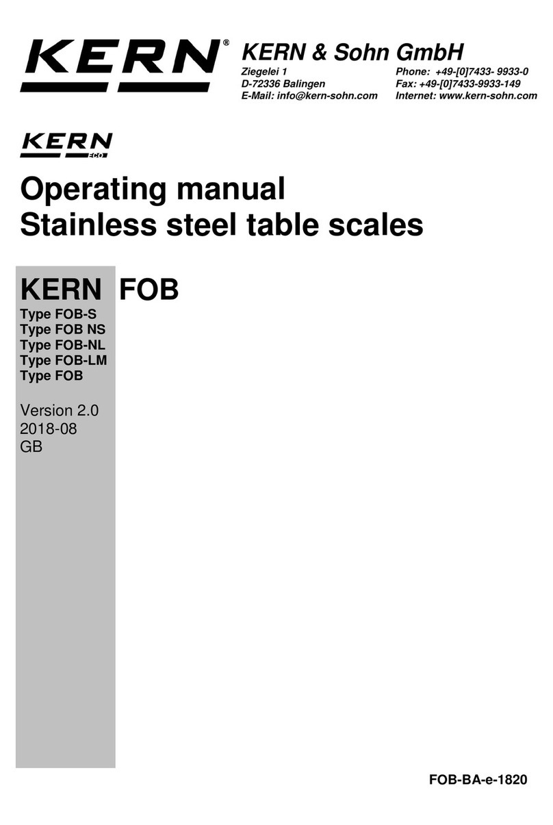 KERN FOB 500-1S User manual