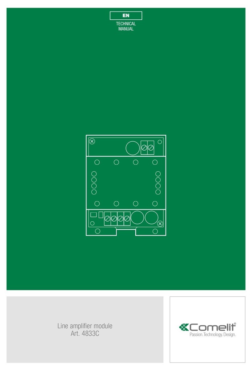Comelit 4833C User's & technical manual