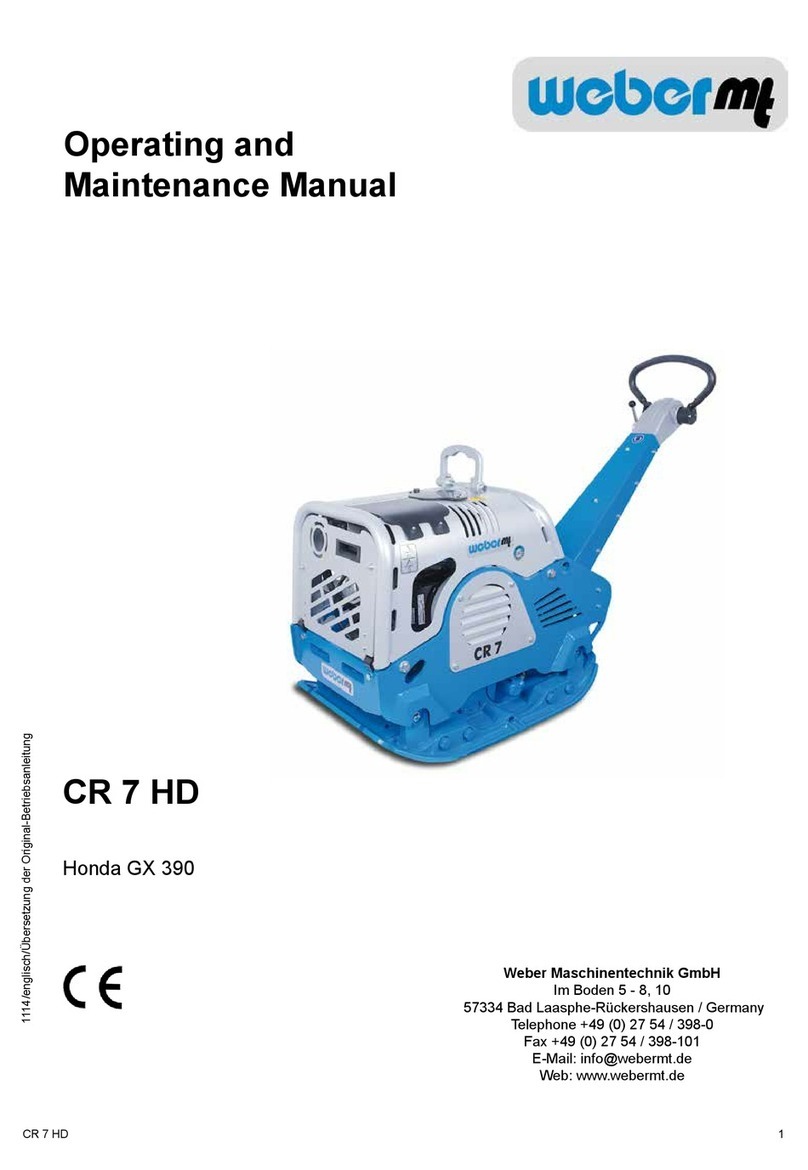 Weber Maschinentechnik GmbH CR 7 HD Operating and maintenance manual