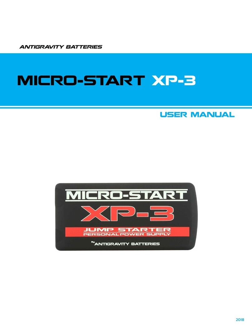 Antigravity Batteries MICRO-START XP-3 user manual