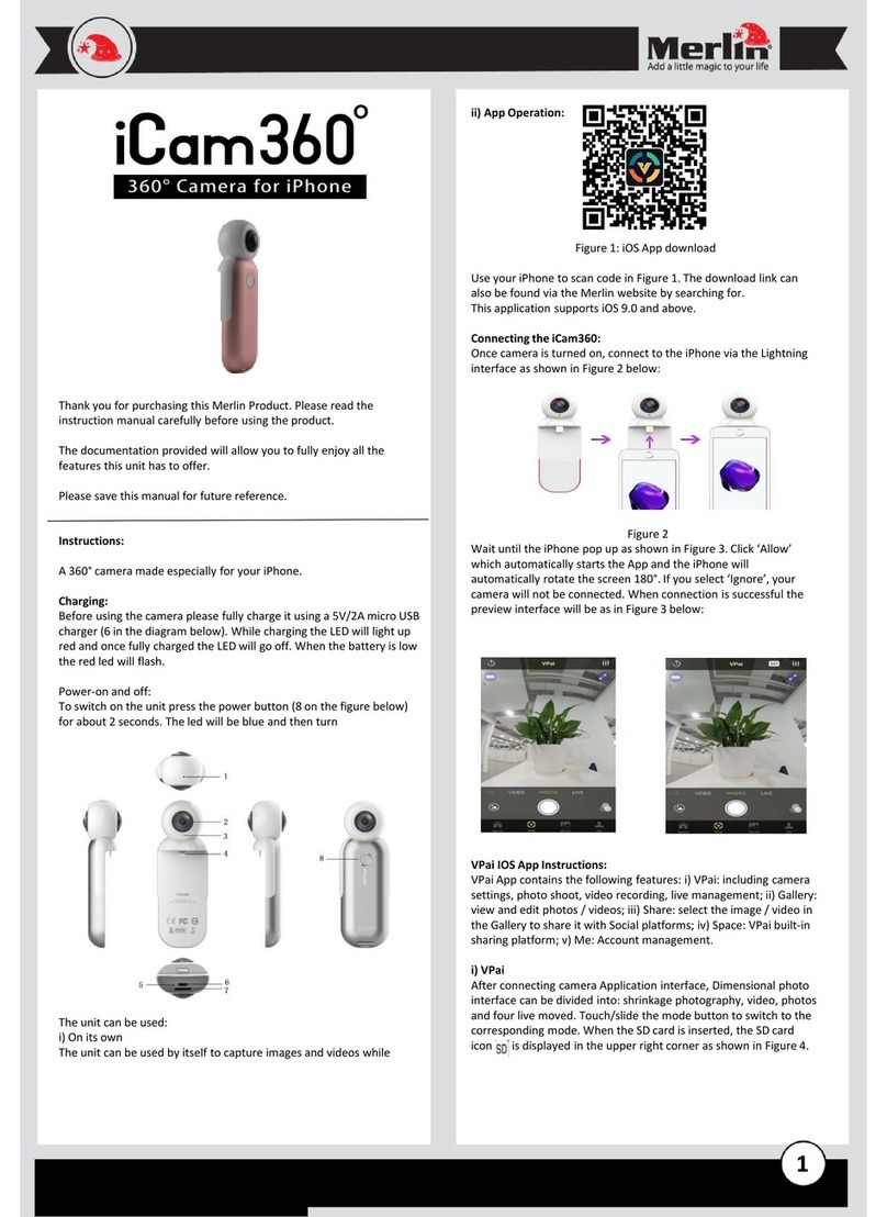 Merlin Digital iCam 360 degrees instruction manual