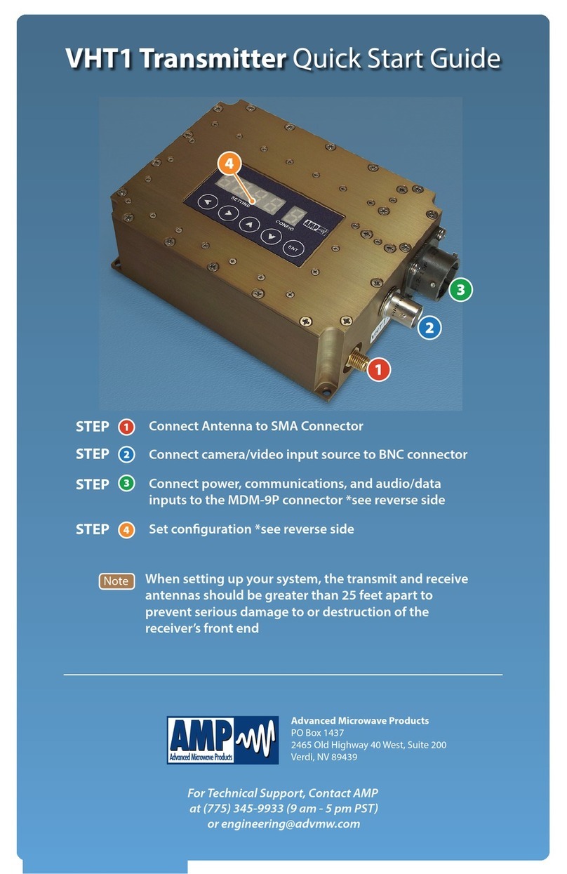 Advanced Microwave Products VHT1 quick start guide