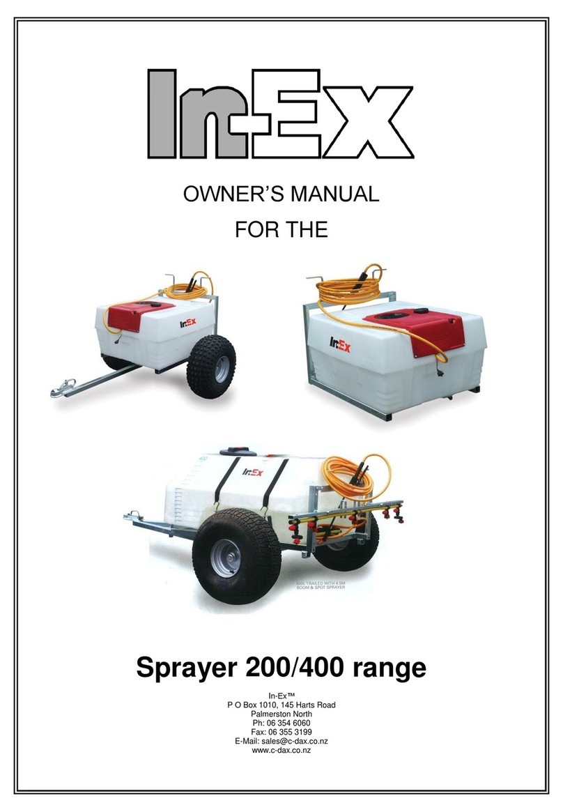 In-Ex Sprayer 200 owner's manual