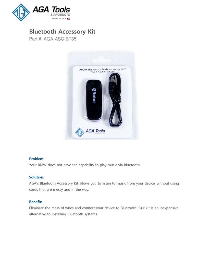 AGA Bluetooth Accessory Kit installation instructions