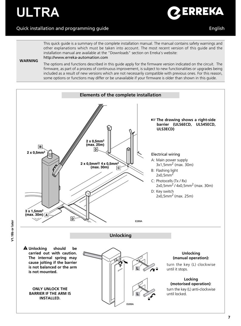 Erreka ULTRA Operating instructions