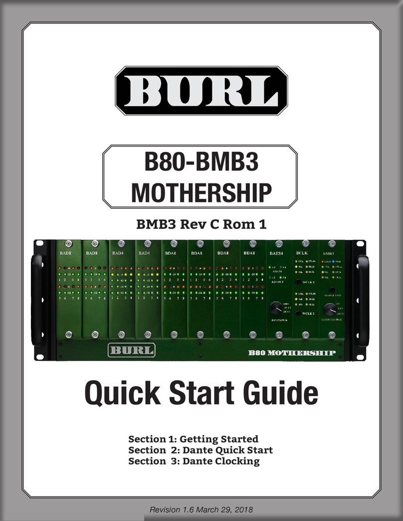 BURL B80-BMB3 MOTHERSHIP quick start guide