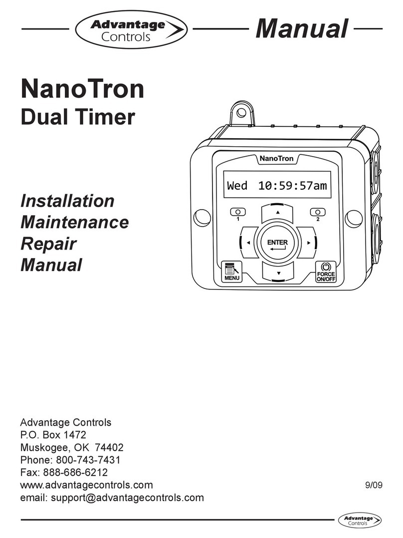 Advantage Controls NanoTron Operating instructions