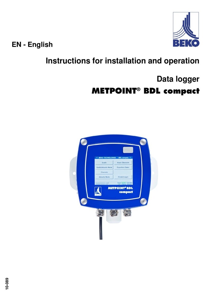 Beko METPOINT BDL compact Instructions for installation and operation