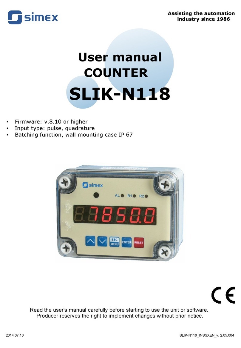 Simex SLIK-N118 user manual