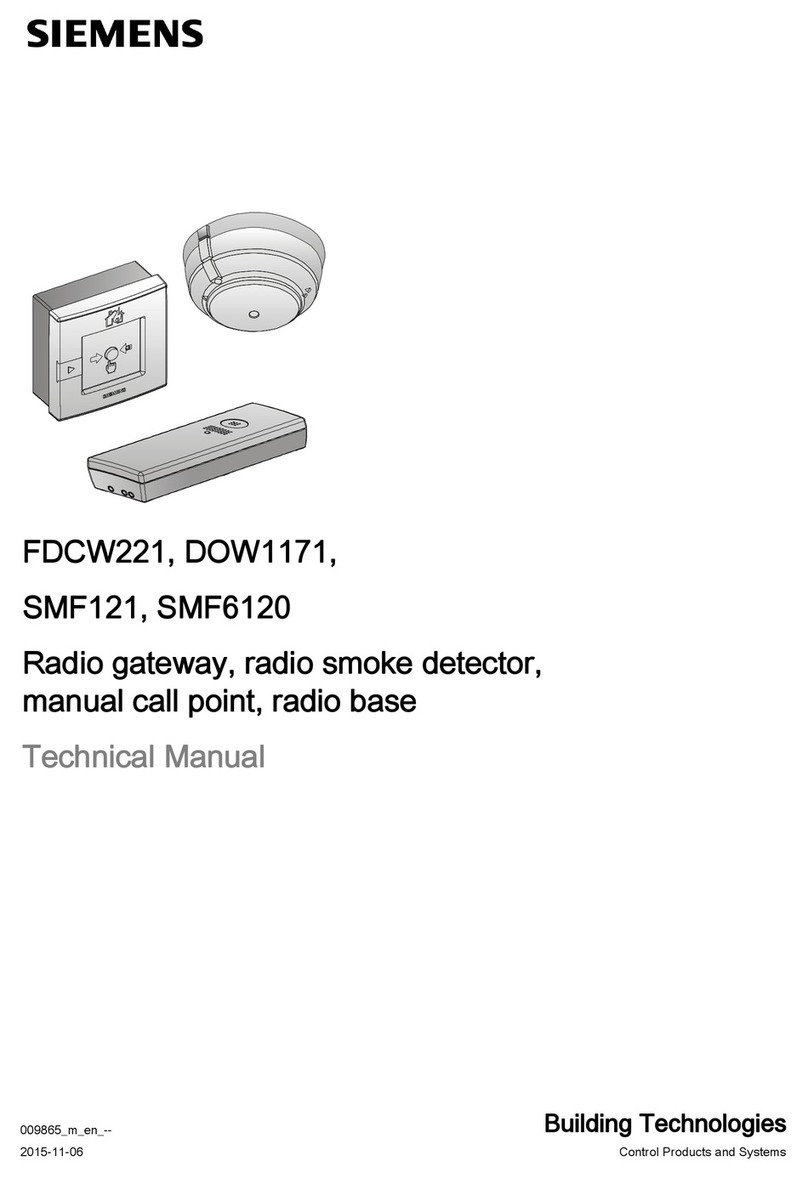 Siemens FDCW221 User manual