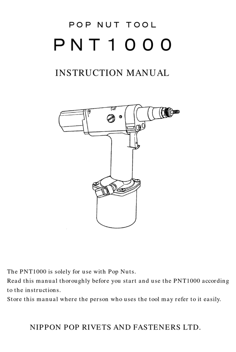NIPPON POP RIVETS AND FASTENERS PNT1000 instruction manual