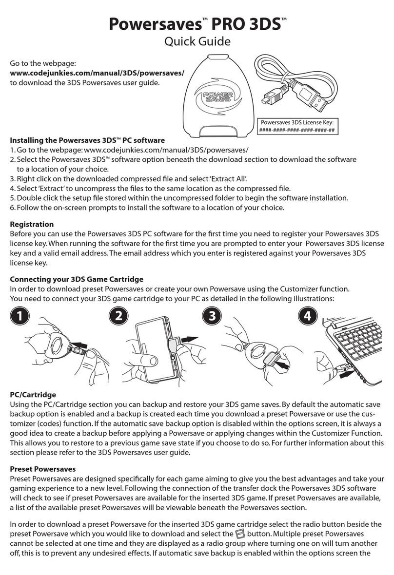 Datel Powersaves PRO 3DS quick guide Datel Powersaves PRO 3DS quick guide