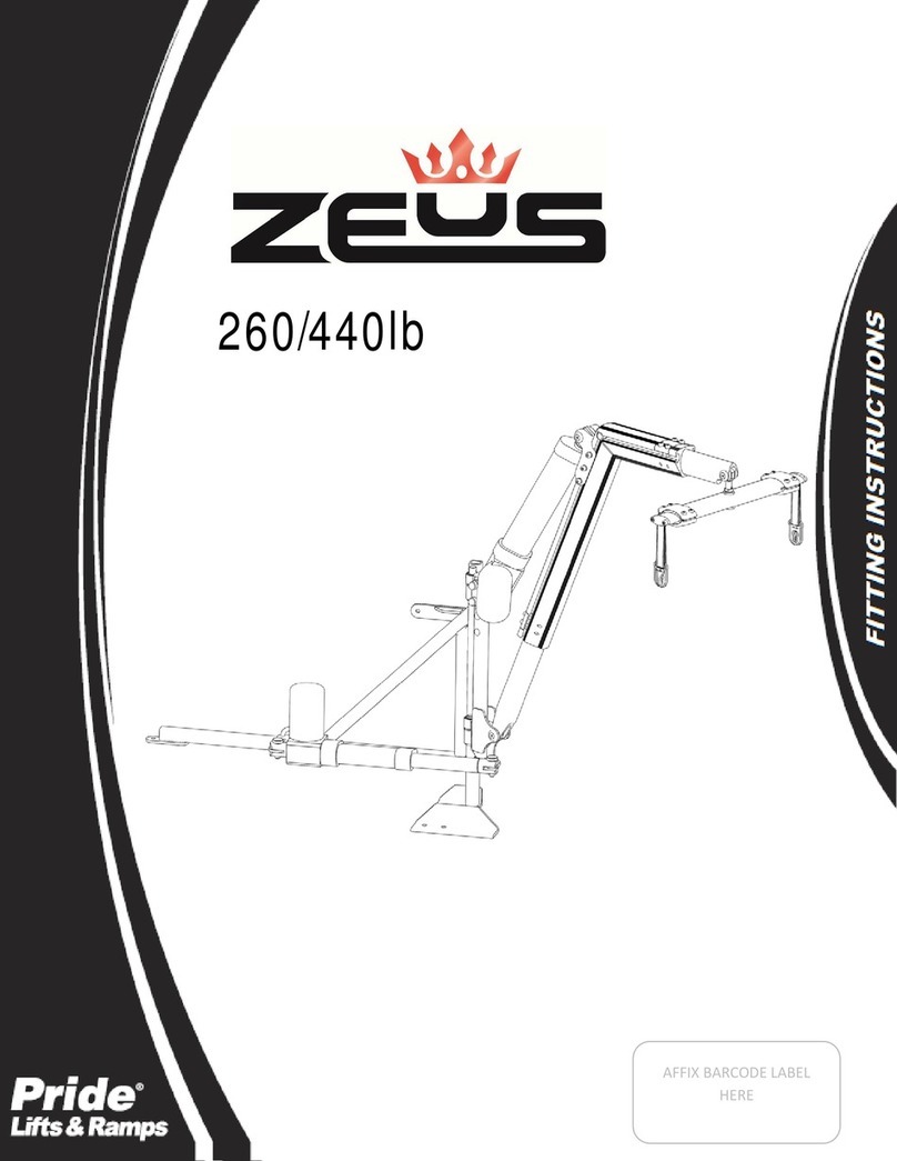 Pride Mobility Zeus 260/440lb Fitting instructions