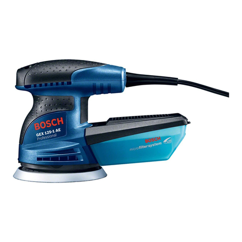 Bosch GEX 125-1 AE Professional User manual