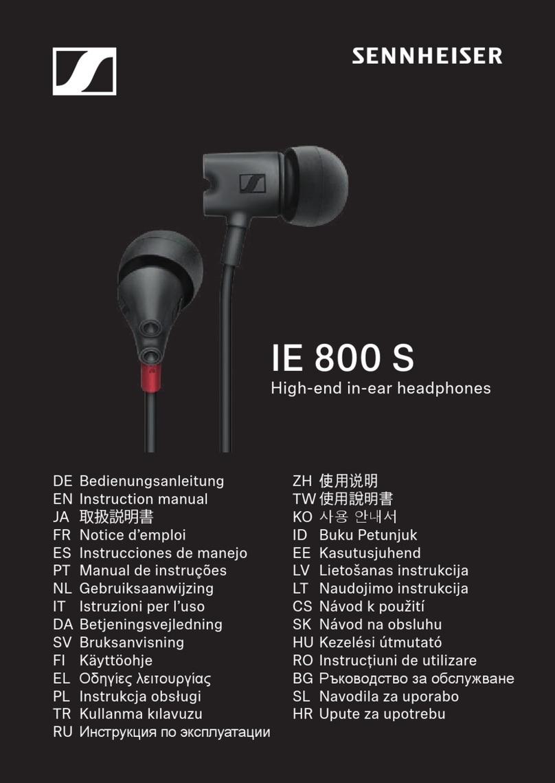 Sennheiser IE 800 S User manual