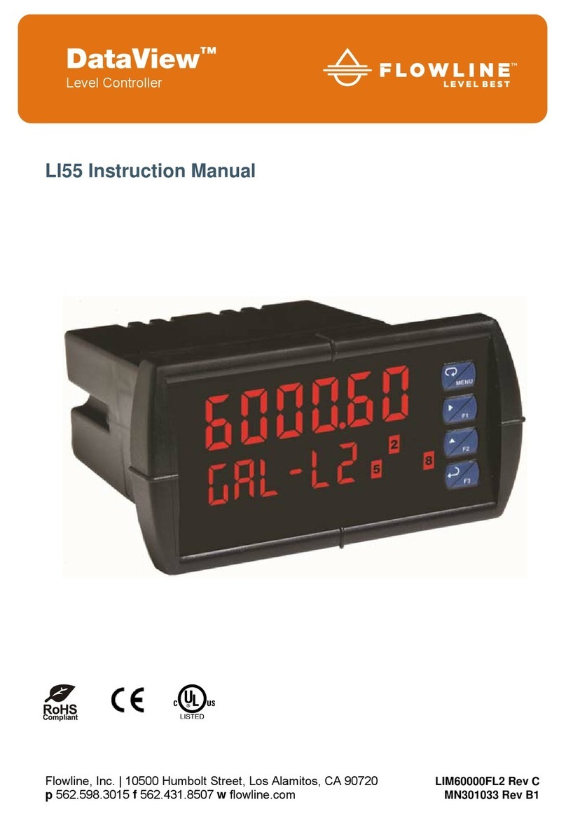 FlowLine DataView LI55 instruction manual