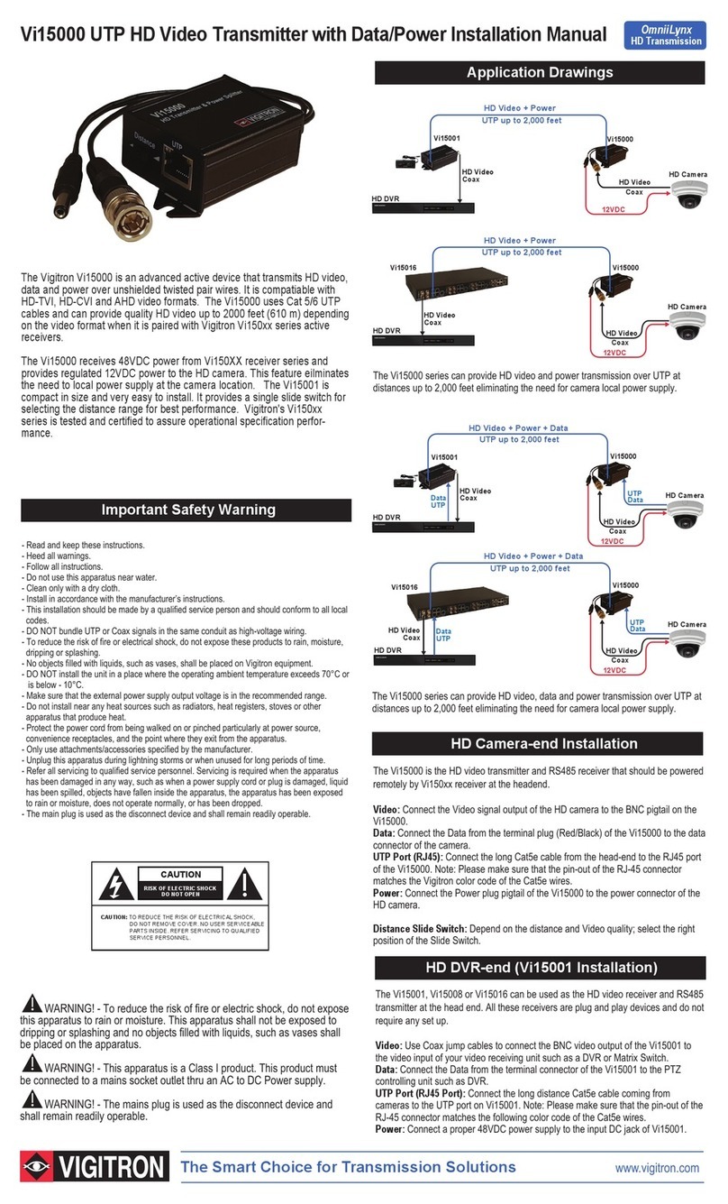 Vigitron Vi15000 User manual