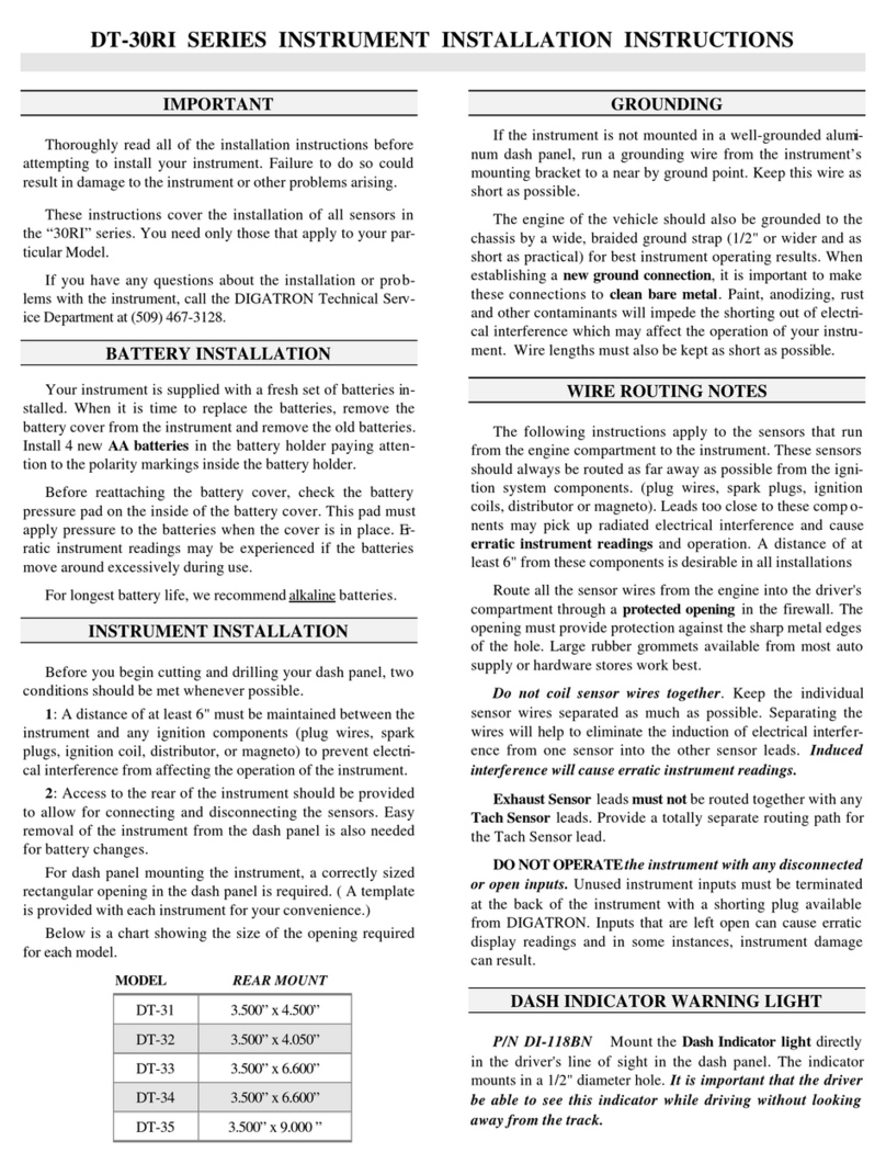 Digatron DT-31RI installation instructions