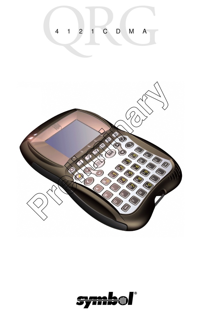 Symbol 4121CDMA User manual