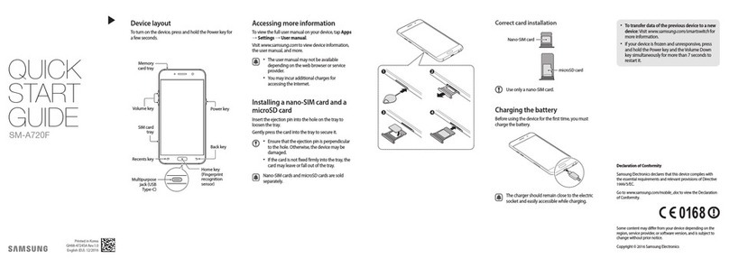 Samsung SM-A720F quick start guide