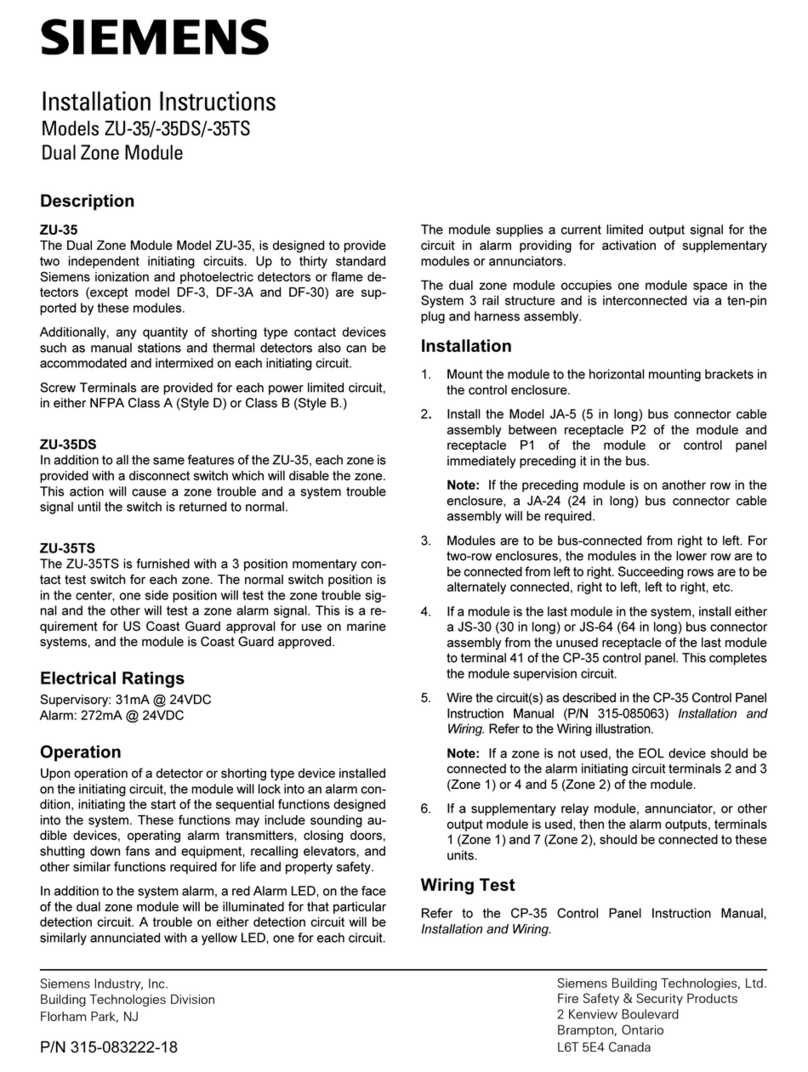 Siemens ZU-35 User manual