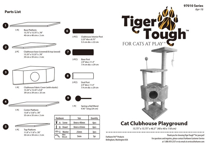 TigerTough Cat Clubhouse Playground user manual