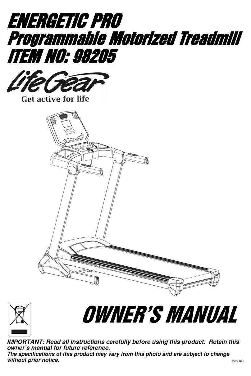Life Gear Energetic Pro User manual