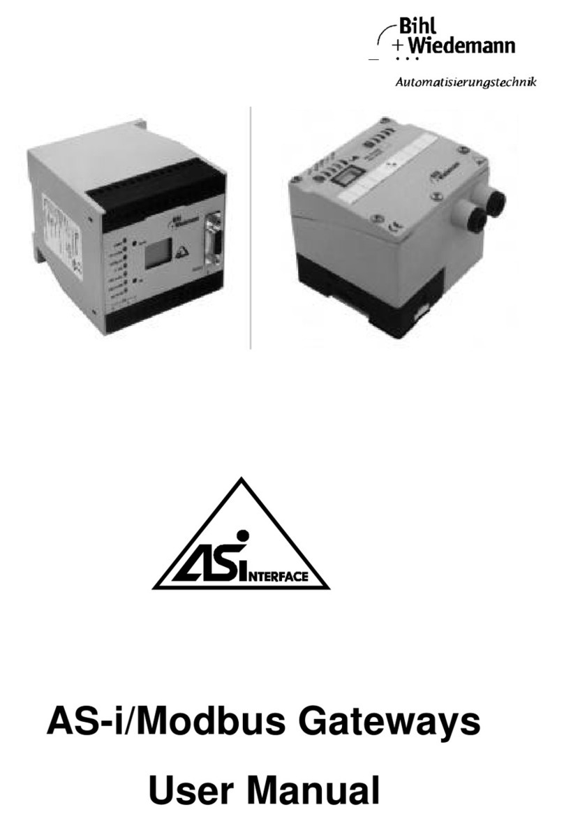 bihl+Wiedemann AS-i/Modbus Gateway user manual