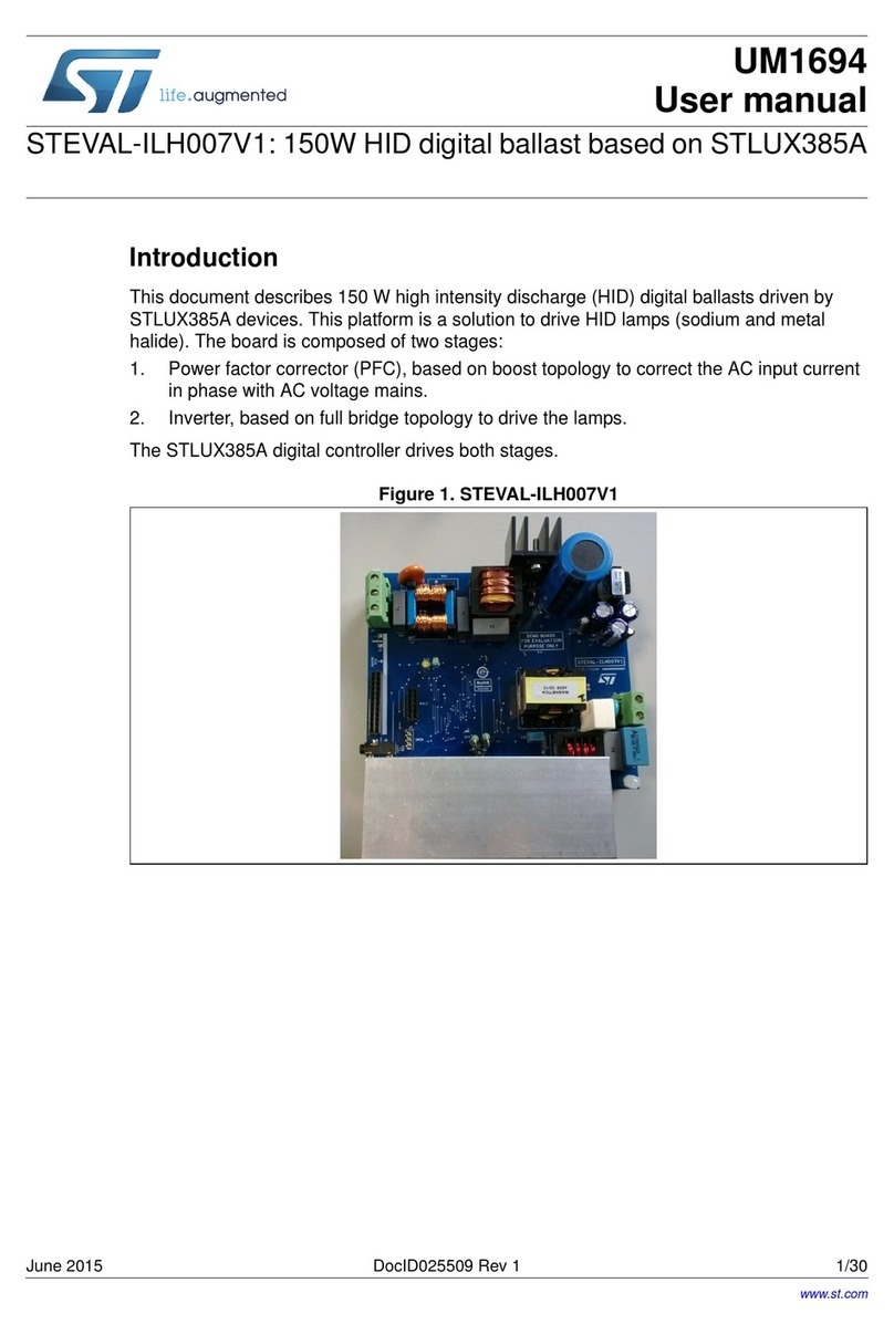 ST STEVAL-ILH007V1 User manual ST STEVAL-ILH007V1 User manual