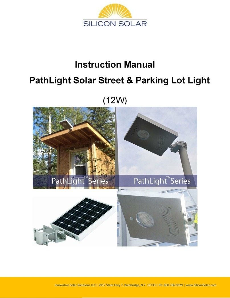 Silicon Solar PathLight-12W instruction manual Silicon Solar PathLight-12W instruction manual