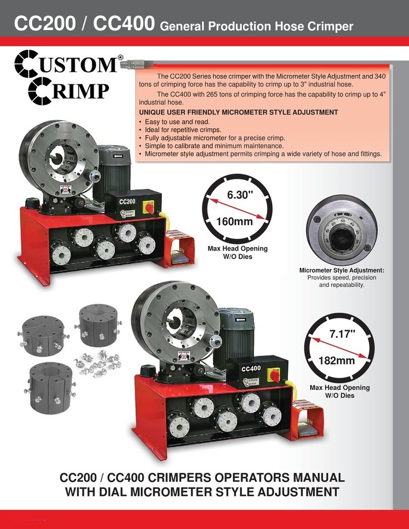 CustomCrimp CC200 Operator's manual