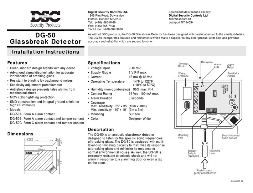 DSG DG-50 installation instructions