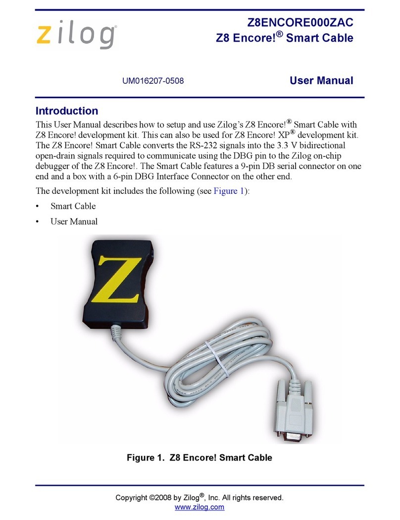 ZiLOG Z8 Encore! Smart Cable user manual