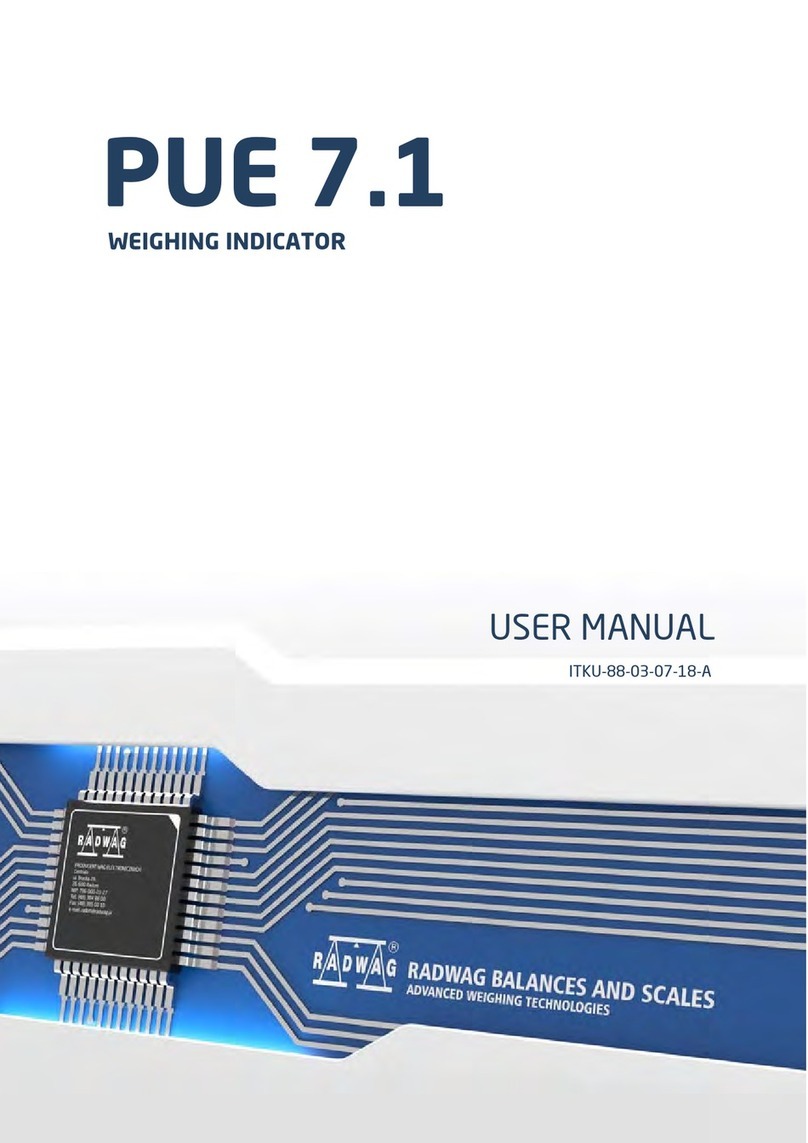 RADWAG PUE 7.1 User manual