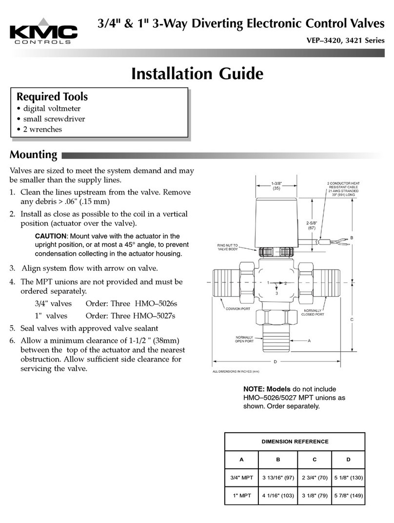 KMC Controls VEP–3420 Series installation guide