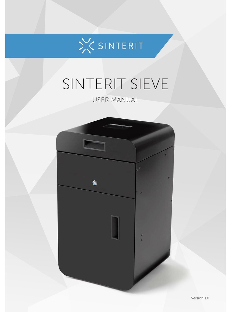 SINTERIT SIEVE user manual